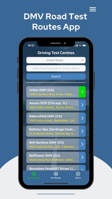 DMV Driving Test Routes (US) Screenshot