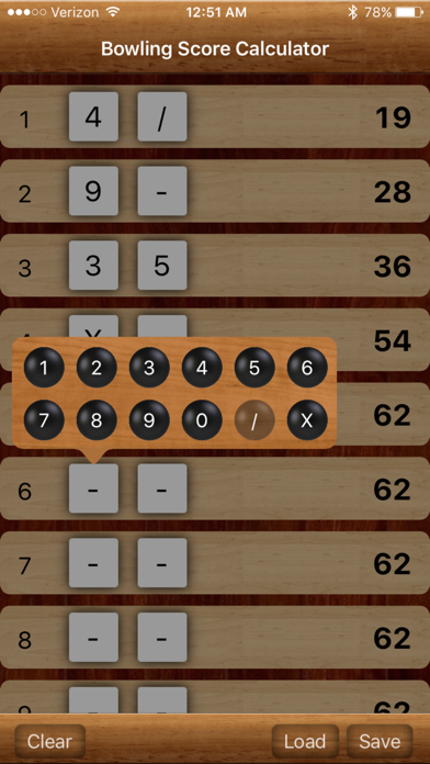 Screenshot #2 pour Bowling Calculator