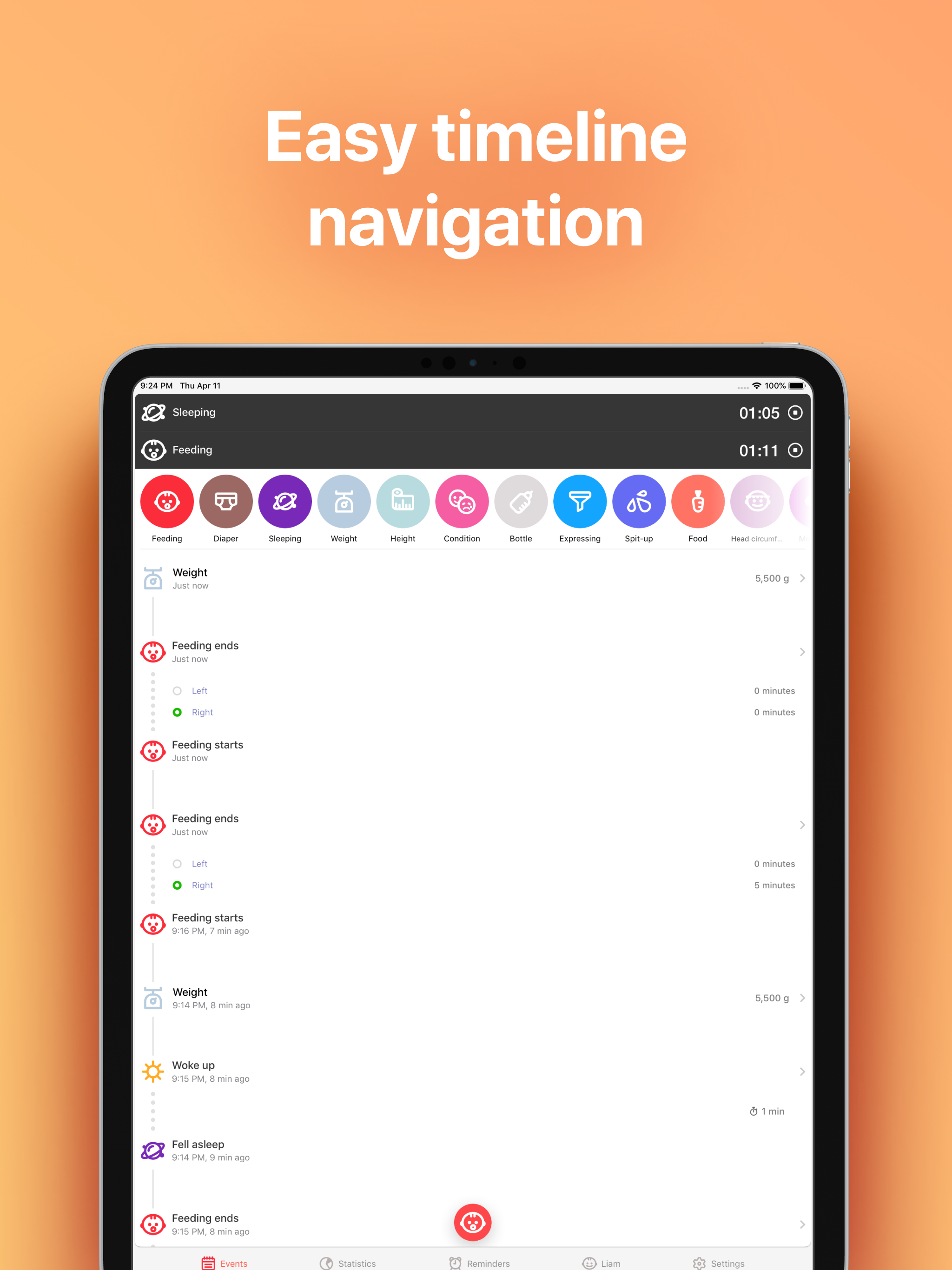 Baby Tracker・Breastfeeding Log screenshot 12