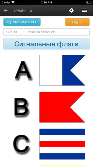 Скриншот CMate-lite на iPhone 5