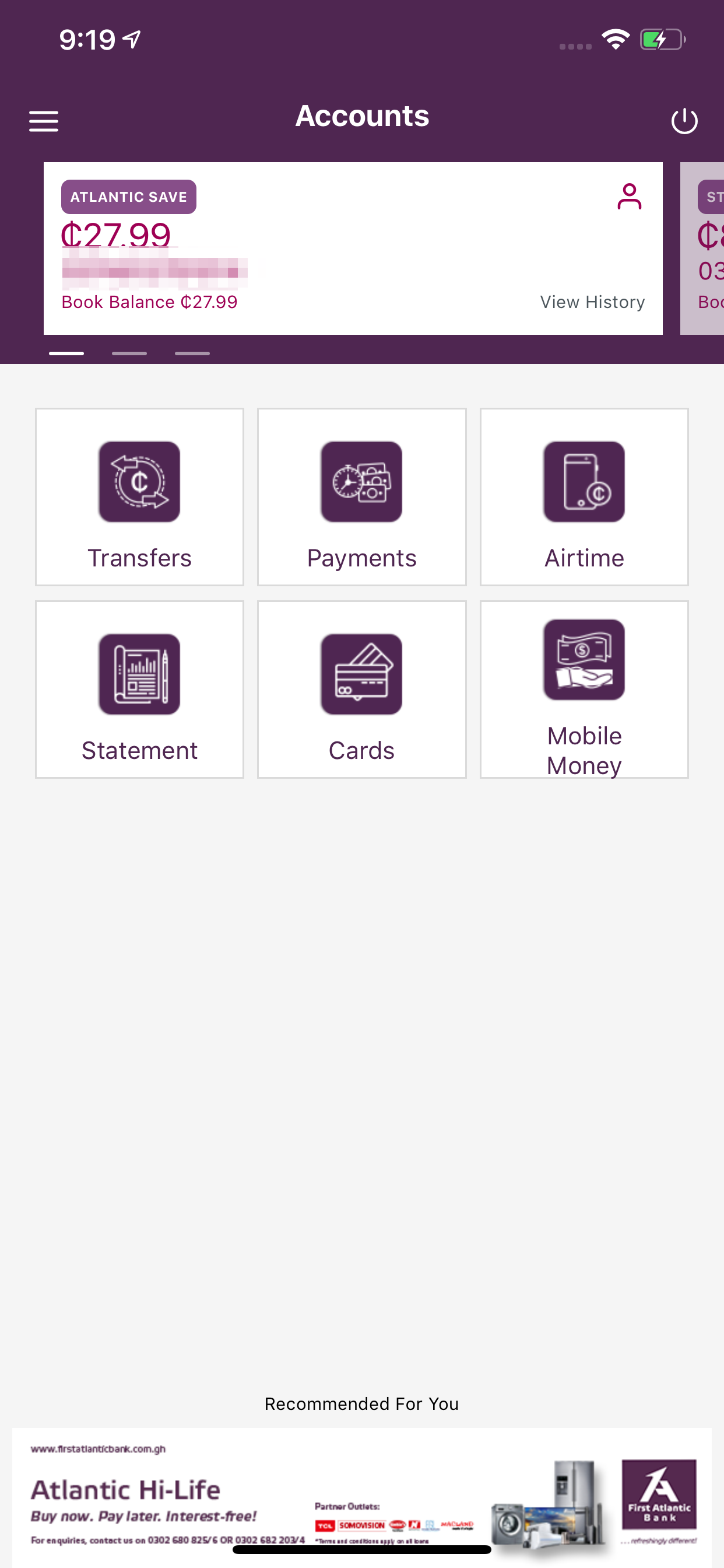 First Atlantic Ghana Mobile screenshot 3