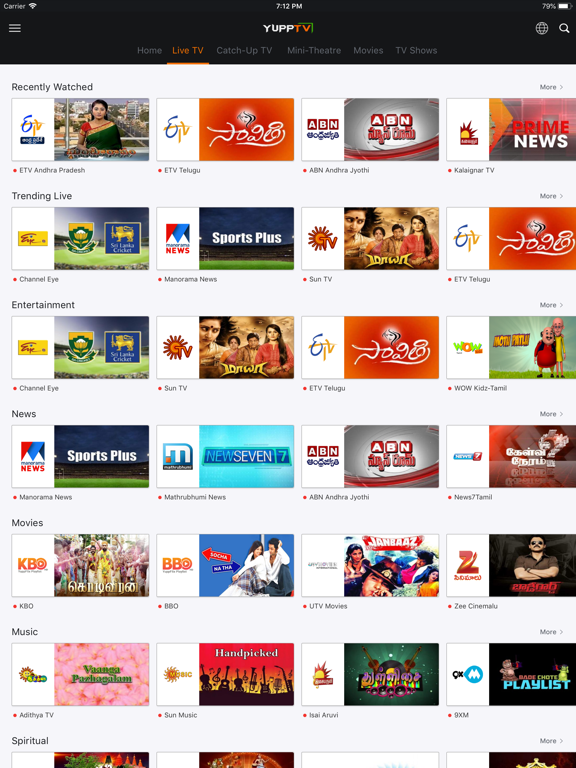 Screenshot #6 pour YuppTV - Live TV & Movies