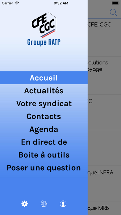 CFE-CGC Groupe RATP app screenshot
