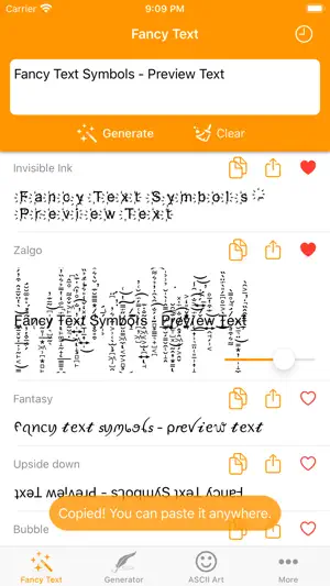 Fancy Text Symbols screenshot 1