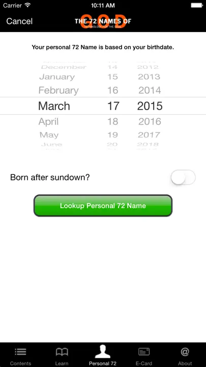 72 Names Of God iPhone Ekran Görüntüsü 3