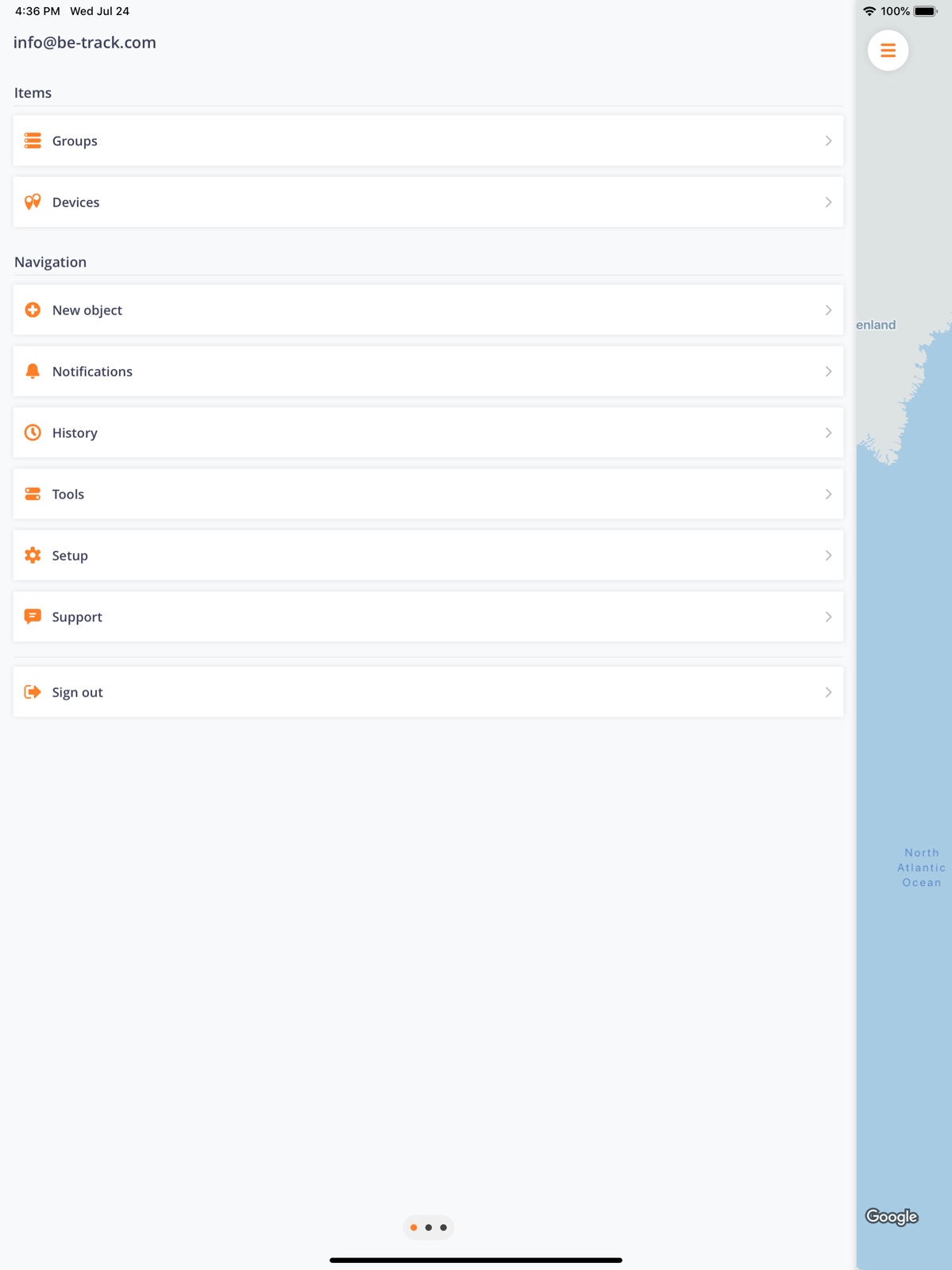 MyBeTrack ipad screenshot 2