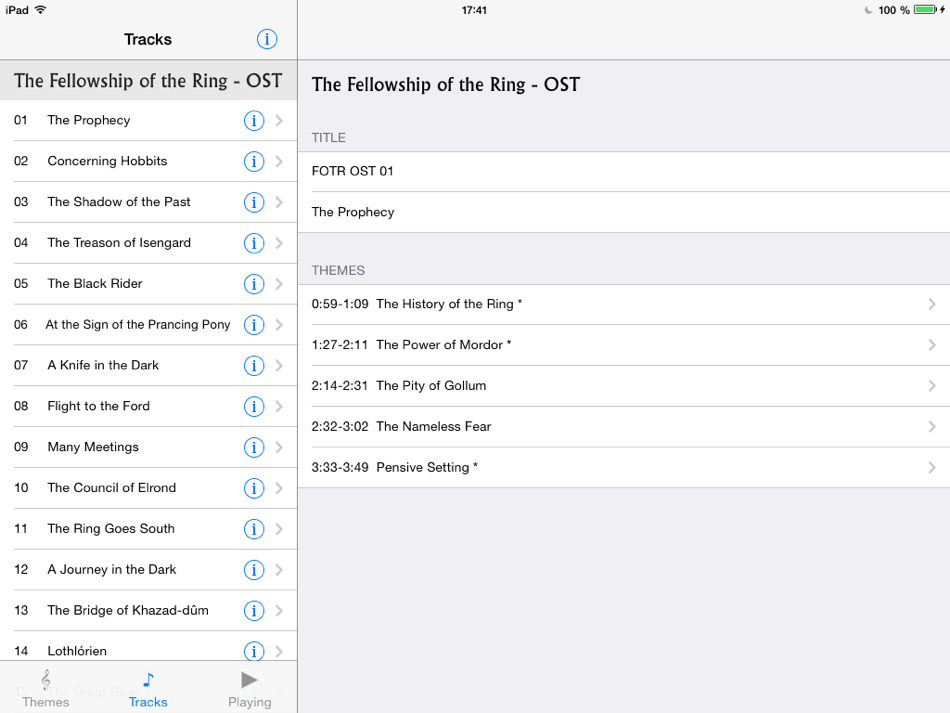 #2. The Music of Middle-earth (iOS) 由: Tizian Zeltner