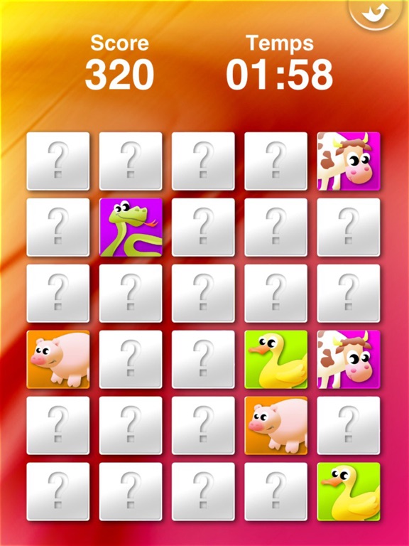 Screenshot #4 pour Jeu de Mémoire les animaux
