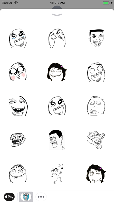 Rage Comic Memes Sticker Screenshot