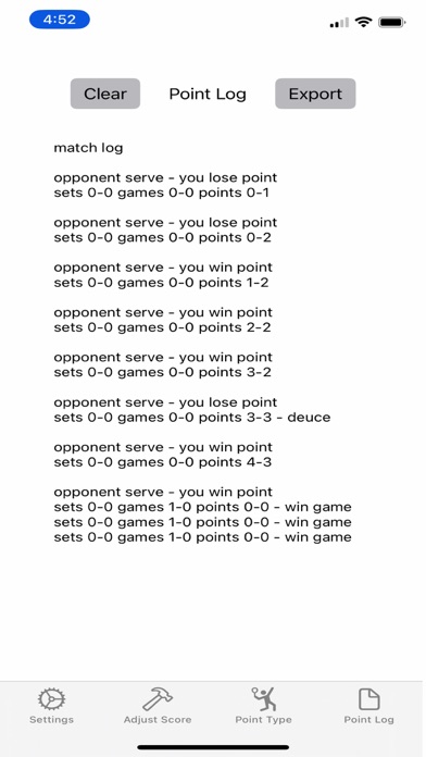 Screenshot #3 pour Quicktap Tennis Scorekeeper