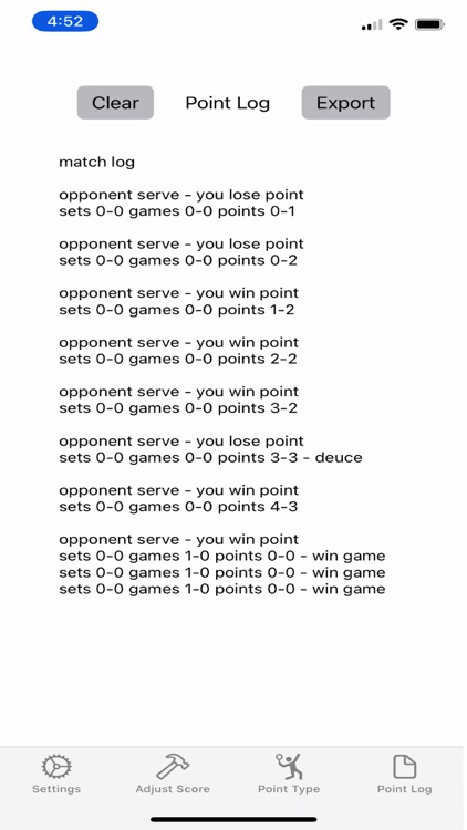 Quicktap Tennis Scorekeeper