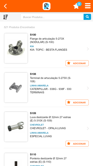 Rei Auto Parts - Catálogo Screenshot