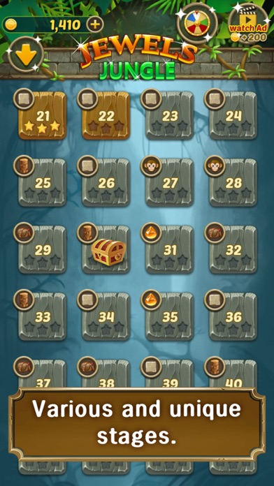Jewels Jungle : Match 3 Puzzle Screenshot