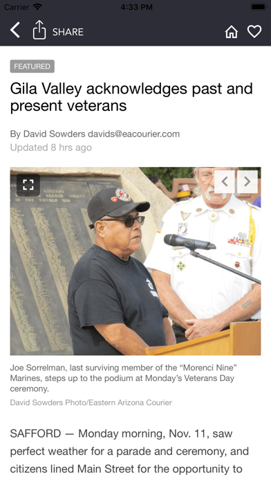 Eastern Arizona Courier Screenshot