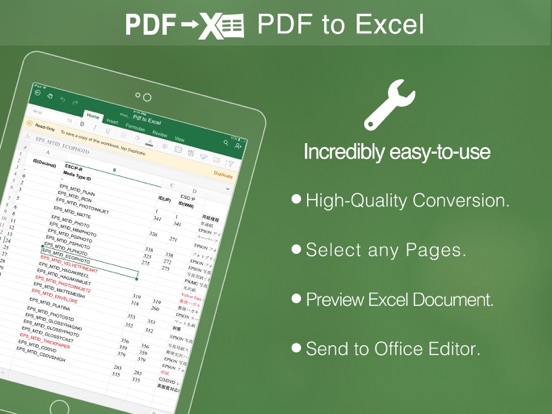 Screenshot #4 pour PDF à Excel