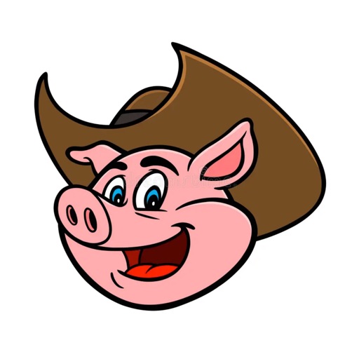 Piglet Cowboy Stickers icon
