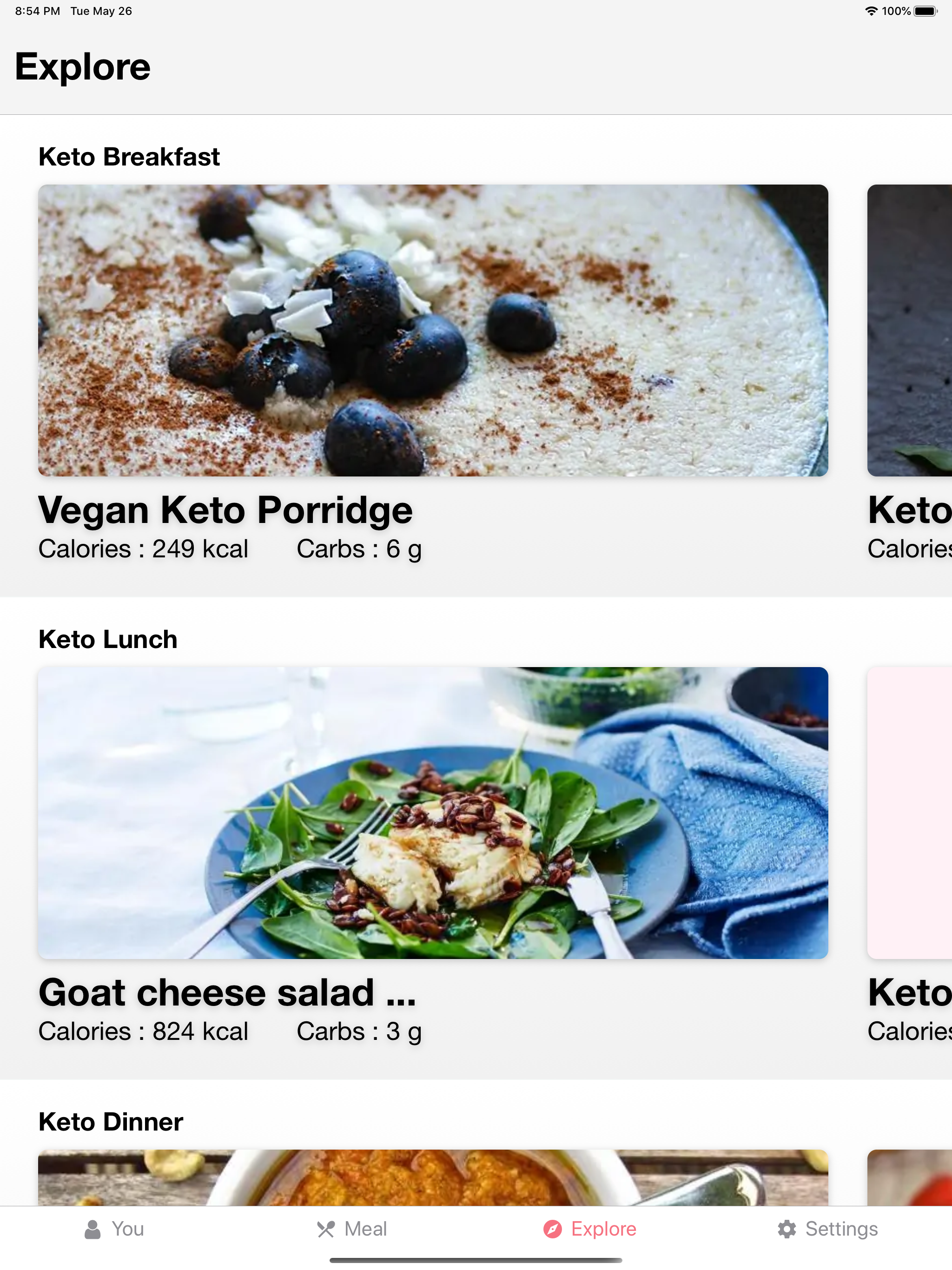 Keto Diet-Carb tracker & meals screenshot 11