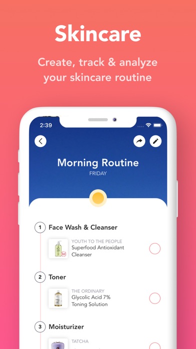 Screenshot #2 pour Charm: Skincare Routine 360°