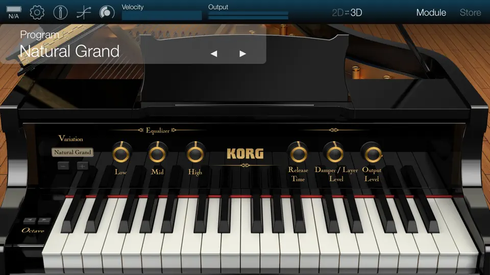 Скриншот KORG Module на iPhone 1