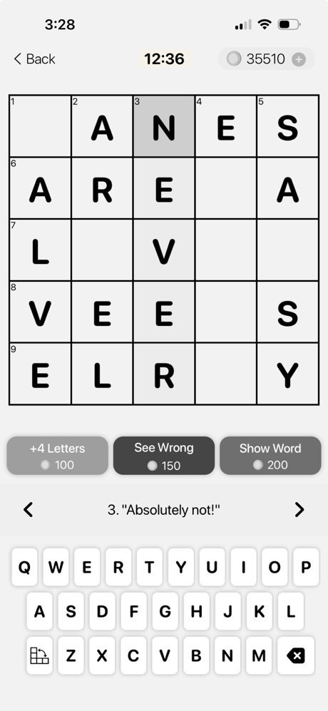 Classic Crossword Puzzles screenshot 3