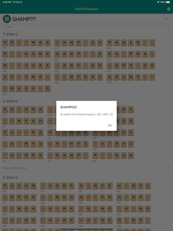 Screenshot #5 pour Word Shampoo