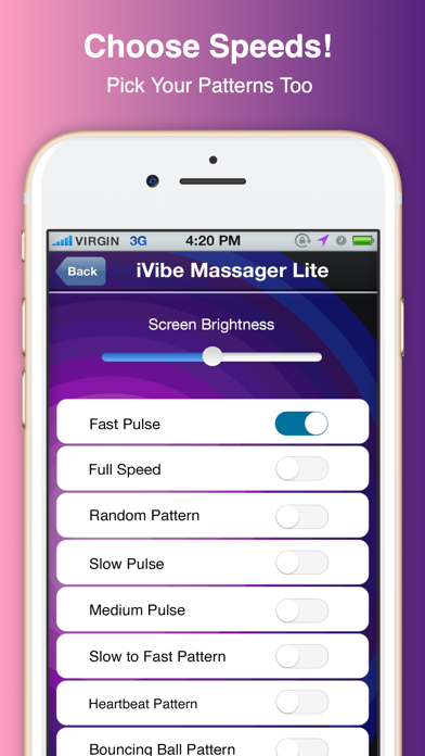 iVibe Massager Vibration App Screenshot
