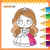 Princess Unicorn Book Coloring icon