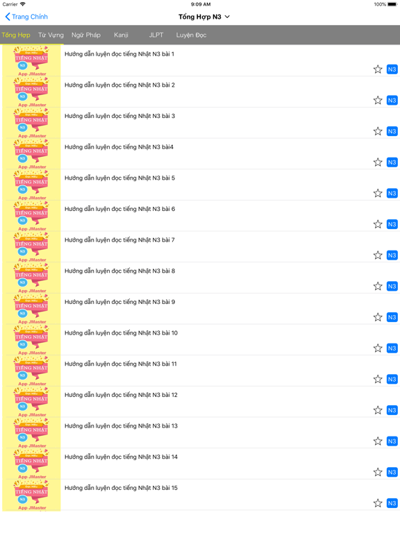 Screenshot #6 pour Học tiếng Nhật N5~N1 (JMaster)