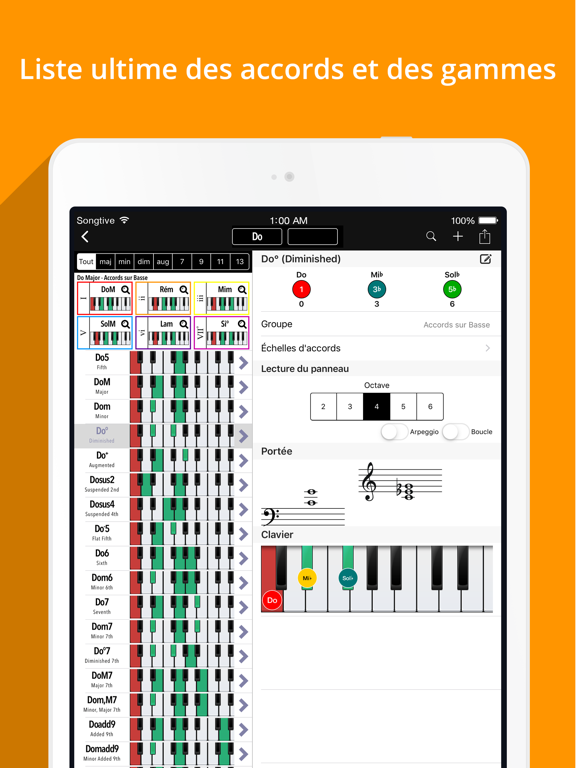 Screenshot #4 pour Piano Accords & Gammes