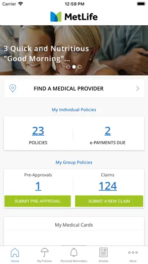 myMetLife Gulf Middle East screenshot 1