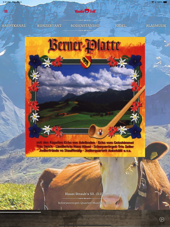 Radio Tell iPad screenshot 5 - Music app