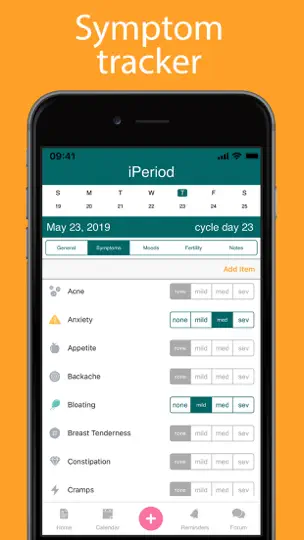 IPeriod Period Tracker + iPhone Ekran Görüntüsü 5