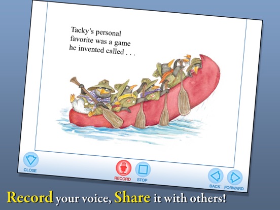 Tacky Goes to Camp iPad screenshot 4 - Book app