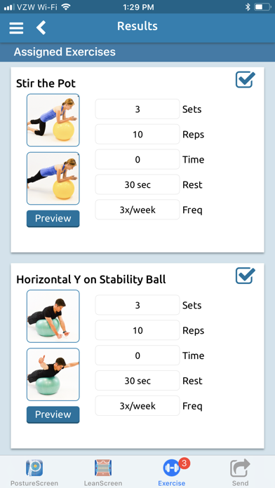 PostureScreen Mobile Screenshot