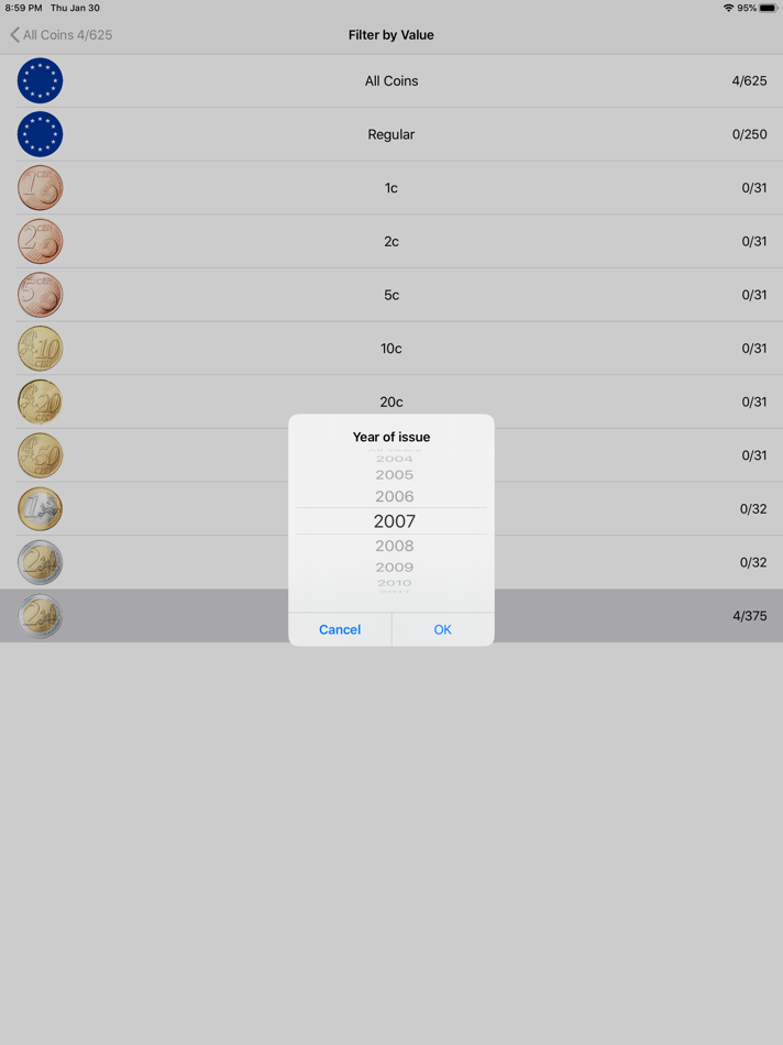 #5. Euro Coins (iOS) By: Aleksandr Kurdiukov