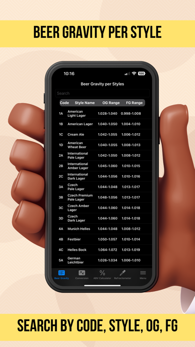 ABV Calculator Gravity & Plato iPhone screenshot 5 - Food & Drink app
