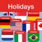 Insert the holidays of the countries listed below into your iPhone calendar with one tap