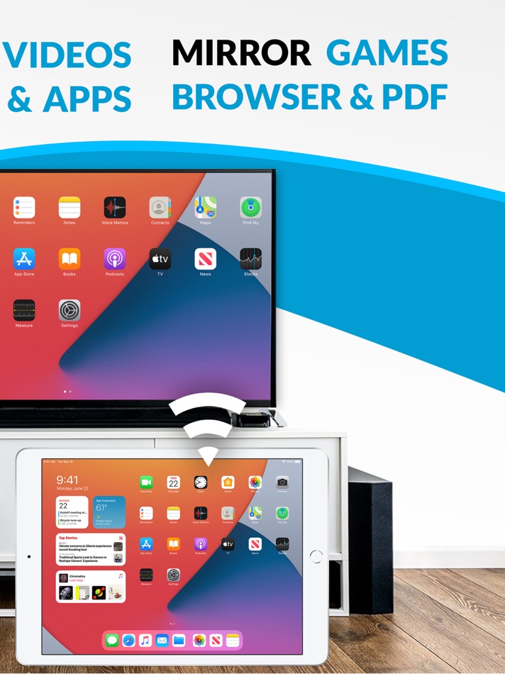 #2. Screen Mirroring + Chromecast (iOS) بواسطة: Kraus und Karnath GbR 2Kit Consulting