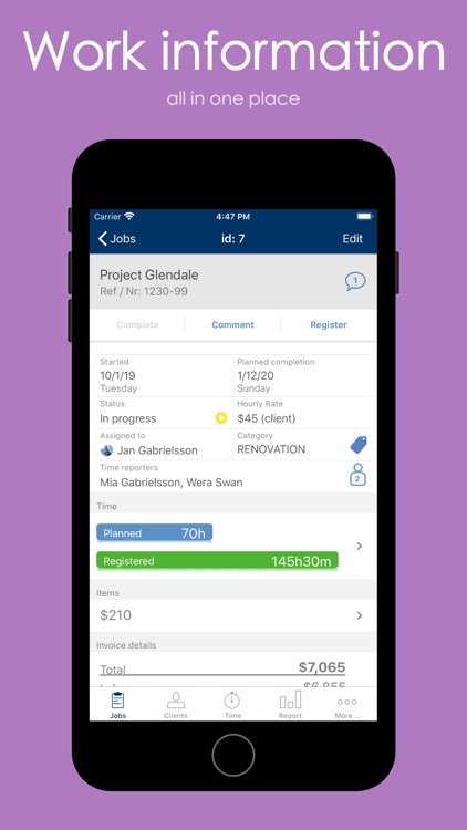 Jobbile Time and Work order screenshot-4
