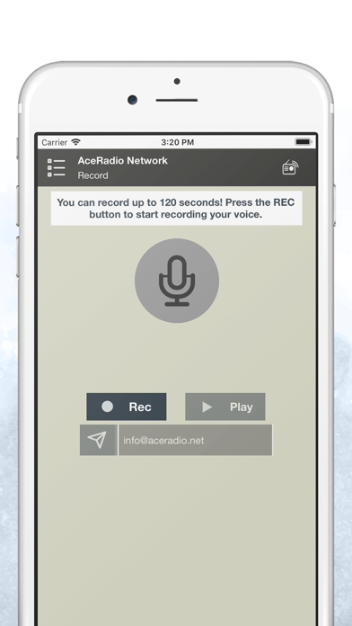 AceRadio network iPhone screenshot 6 - Music app