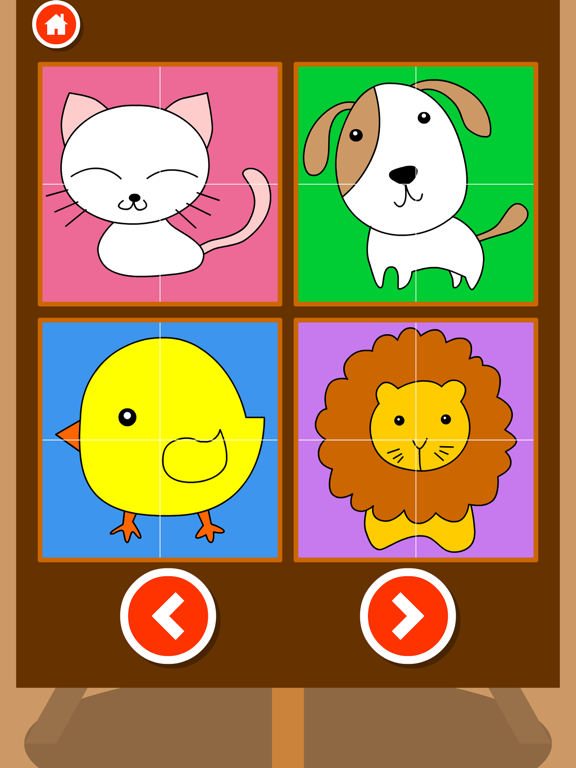 Screenshot #6 pour Animal puzzle Doodle Coloring