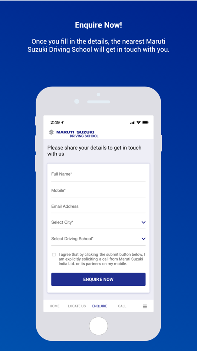 Maruti Suzuki Driving School Screenshot
