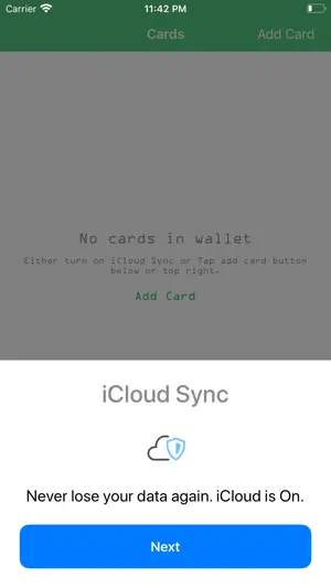 Cards Wallet App screenshot 2