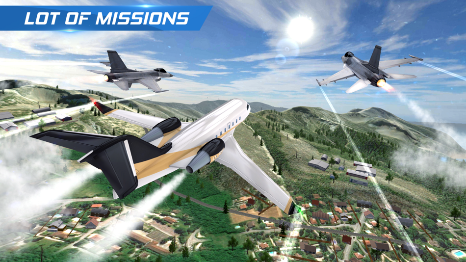 #2. AFPS Airplane Flight Pilot Sim (iOS) Podle: MH Production
