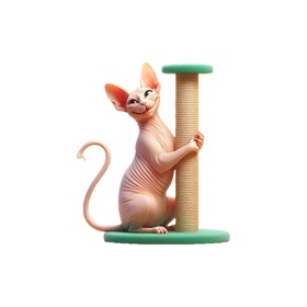 Sphynx Cat Scratch Stickers