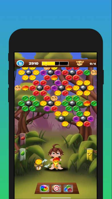 Kid Tarzan Bubble POP Shooter iPhone screenshot 6 - Games app