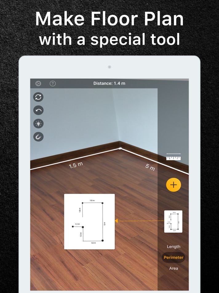 #3. Level Tool・Tape Measure Арр (iOS) 由: Free Style Dev LCC