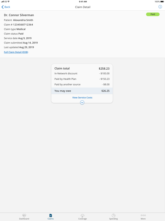 BCBSNM iPad screenshot 3 - Health & Fitness app