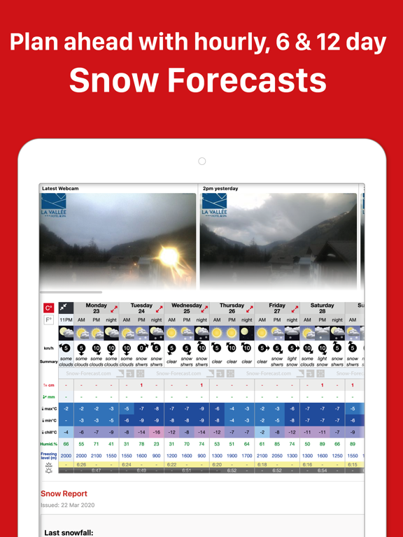 Snow-Forecast.com iPad app afbeelding 2