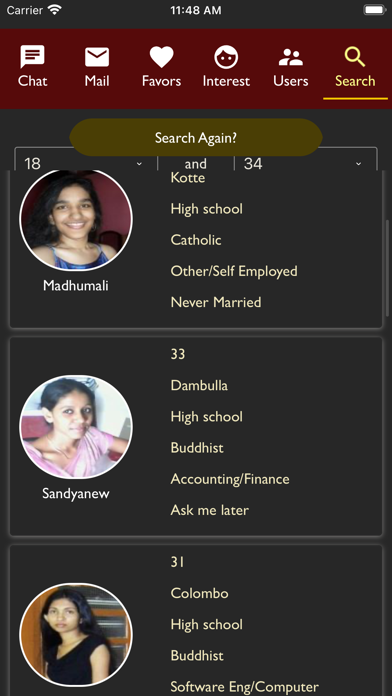 Marriage Proposals Sri Lanka Screenshot
